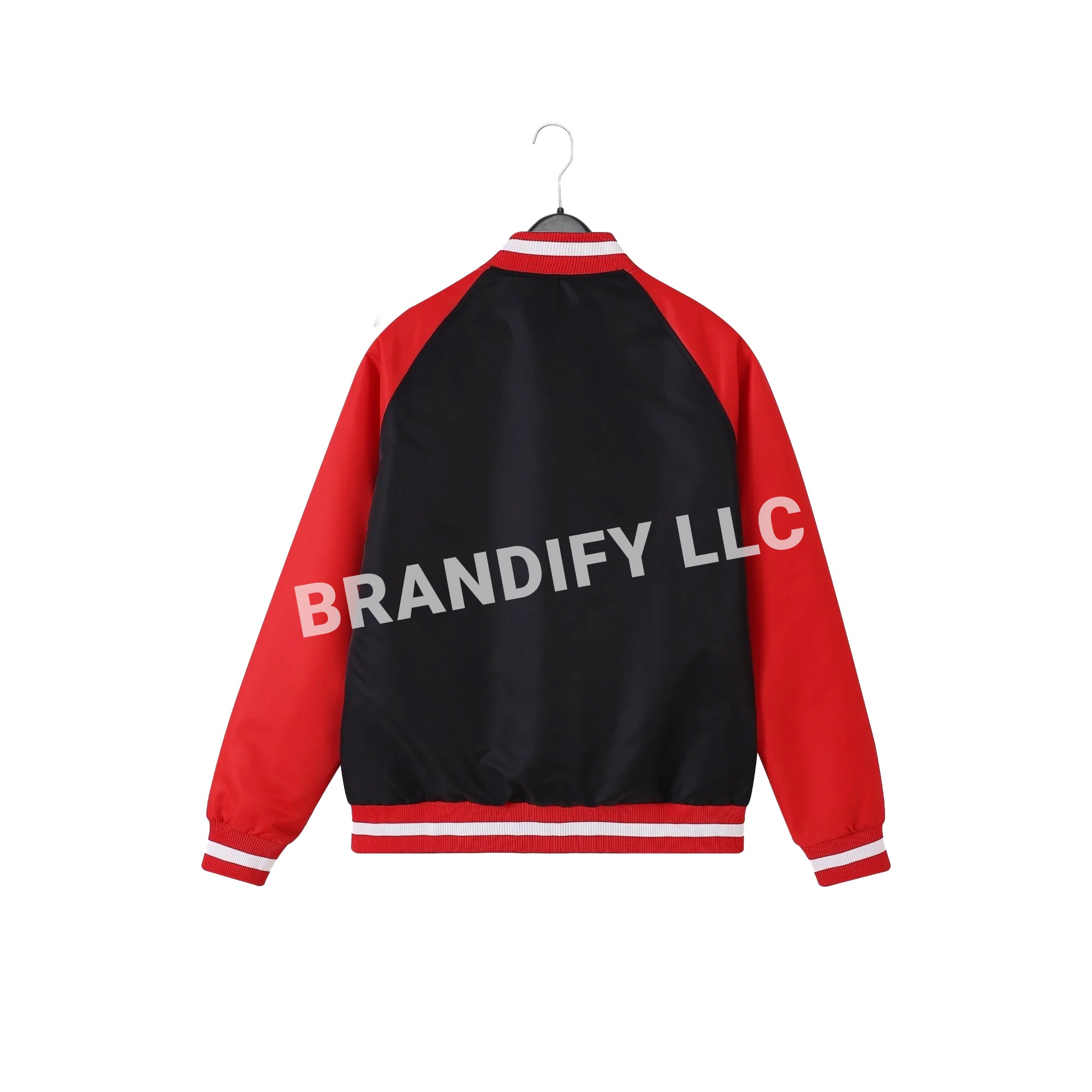 Image of Black Delta Bomber Jacket – Custom Lined DST Sorority Jacket | Delta Sigma Theta Apparel | D9 Greek Outerwear